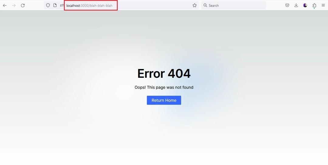 Error 404 example page