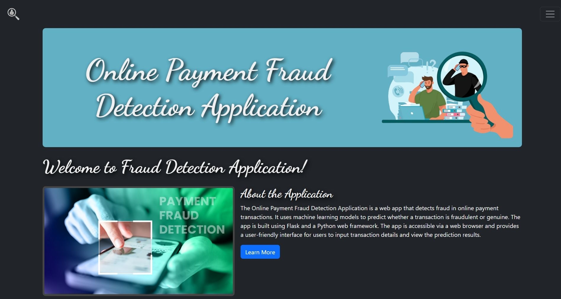 Online Payment Fraud Detection App